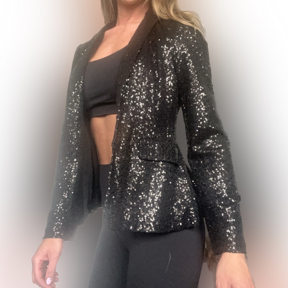 Anne Klein Sequin Blazer